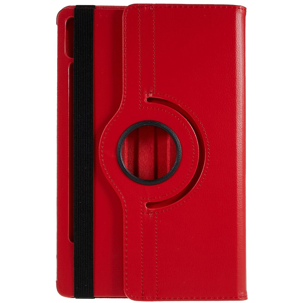 Shockproof Case for Lenovo Tab P11 Pro Gen 2, 360 Degree Rotating Stand Tablet Protector PU Leather + PC Cover Shell - Red