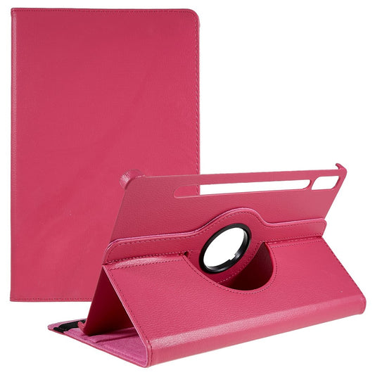 Shockproof Case for Lenovo Tab P11 Pro Gen 2, 360 Degree Rotating Stand Tablet Protector PU Leather + PC Cover Shell - Rose