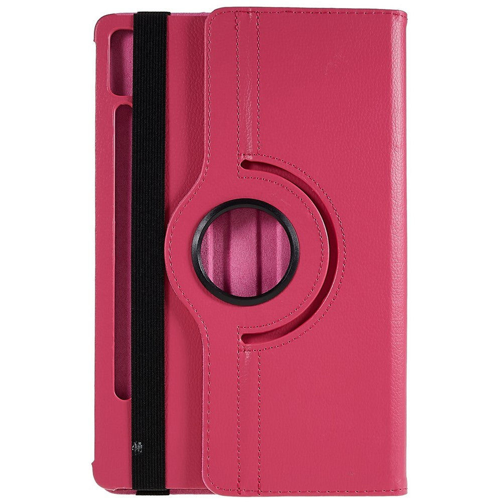 Shockproof Case for Lenovo Tab P11 Pro Gen 2, 360 Degree Rotating Stand Tablet Protector PU Leather + PC Cover Shell - Rose