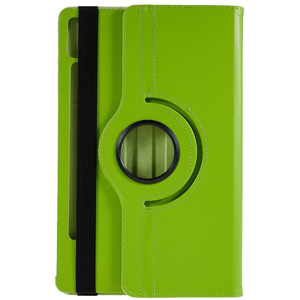 Shockproof Case for Lenovo Tab P11 Pro Gen 2, 360 Degree Rotating Stand Tablet Protector PU Leather + PC Cover Shell - Green