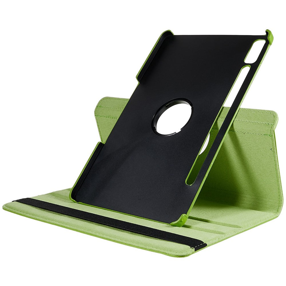 Shockproof Case for Lenovo Tab P11 Pro Gen 2, 360 Degree Rotating Stand Tablet Protector PU Leather + PC Cover Shell - Green