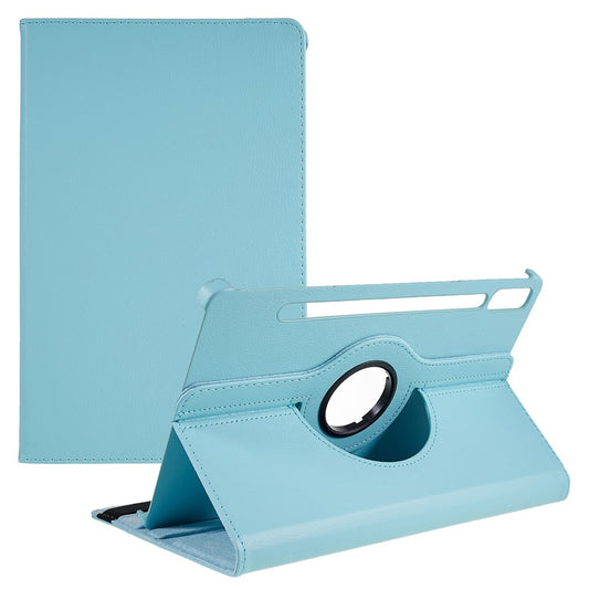 Shockproof Case for Lenovo Tab P11 Pro Gen 2, 360 Degree Rotating Stand Tablet Protector PU Leather + PC Cover Shell - Baby Blue
