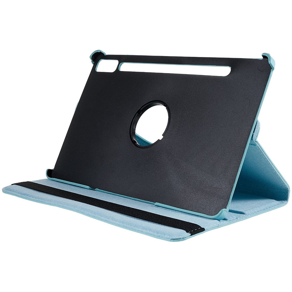 Shockproof Case for Lenovo Tab P11 Pro Gen 2, 360 Degree Rotating Stand Tablet Protector PU Leather + PC Cover Shell - Baby Blue