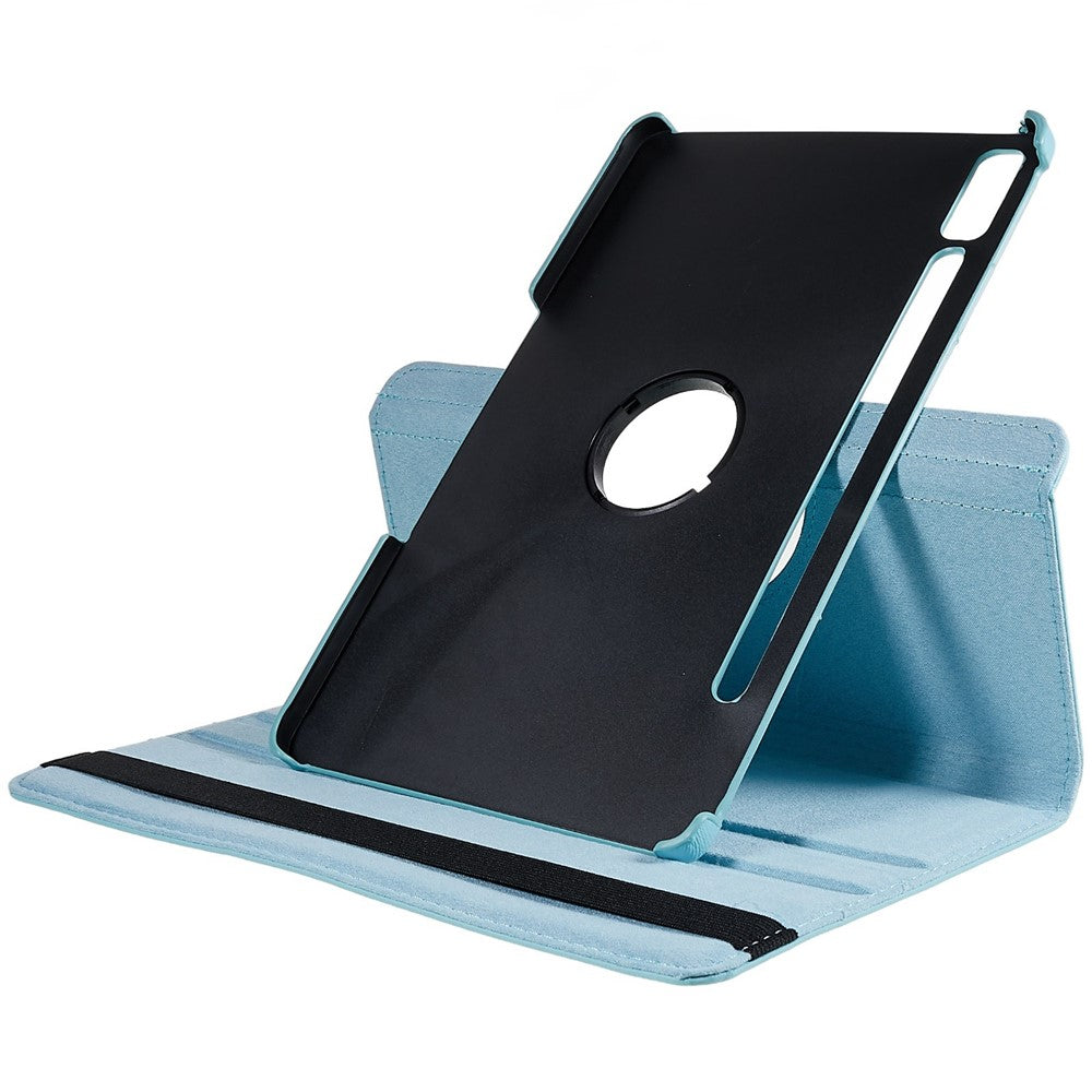 Shockproof Case for Lenovo Tab P11 Pro Gen 2, 360 Degree Rotating Stand Tablet Protector PU Leather + PC Cover Shell - Baby Blue