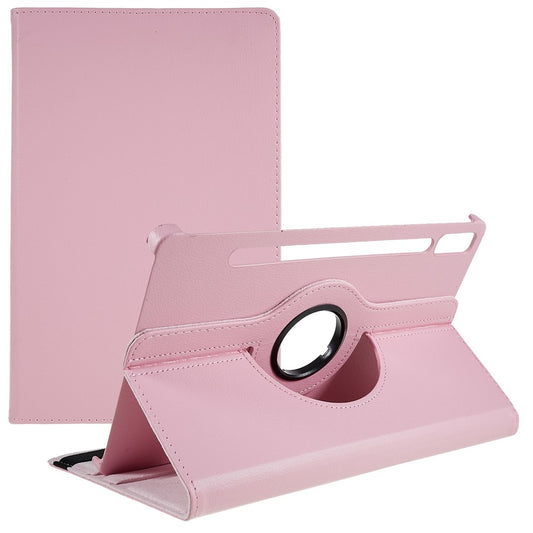 Shockproof Case for Lenovo Tab P11 Pro Gen 2, 360 Degree Rotating Stand Tablet Protector PU Leather + PC Cover Shell - Pink