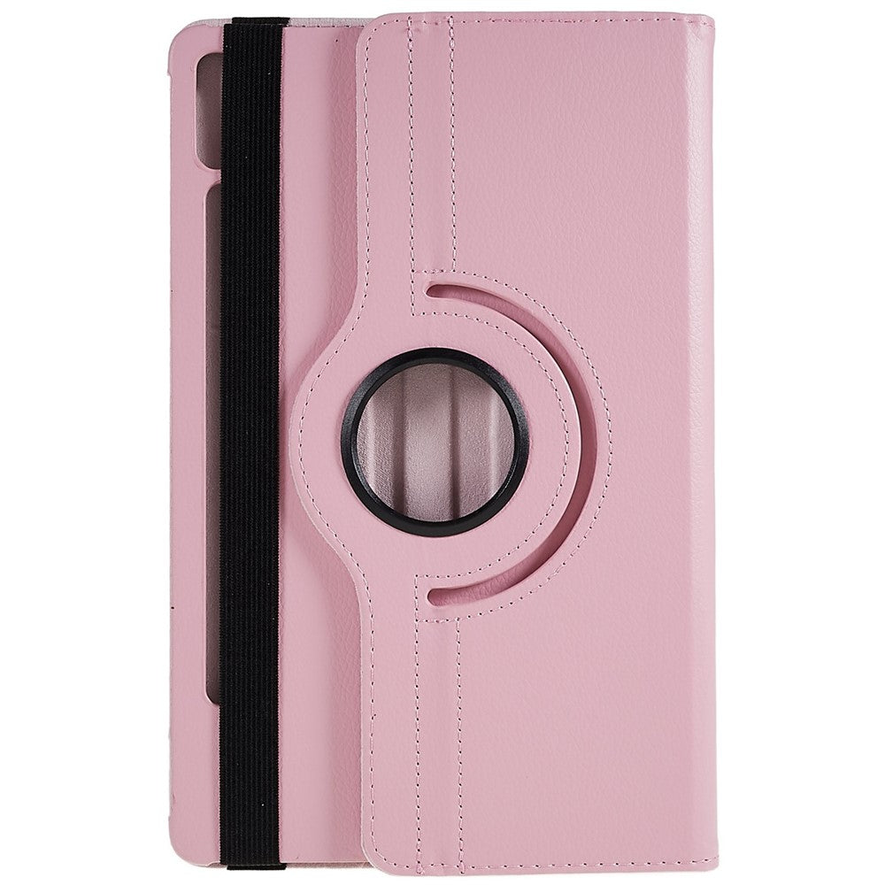 Shockproof Case for Lenovo Tab P11 Pro Gen 2, 360 Degree Rotating Stand Tablet Protector PU Leather + PC Cover Shell - Pink