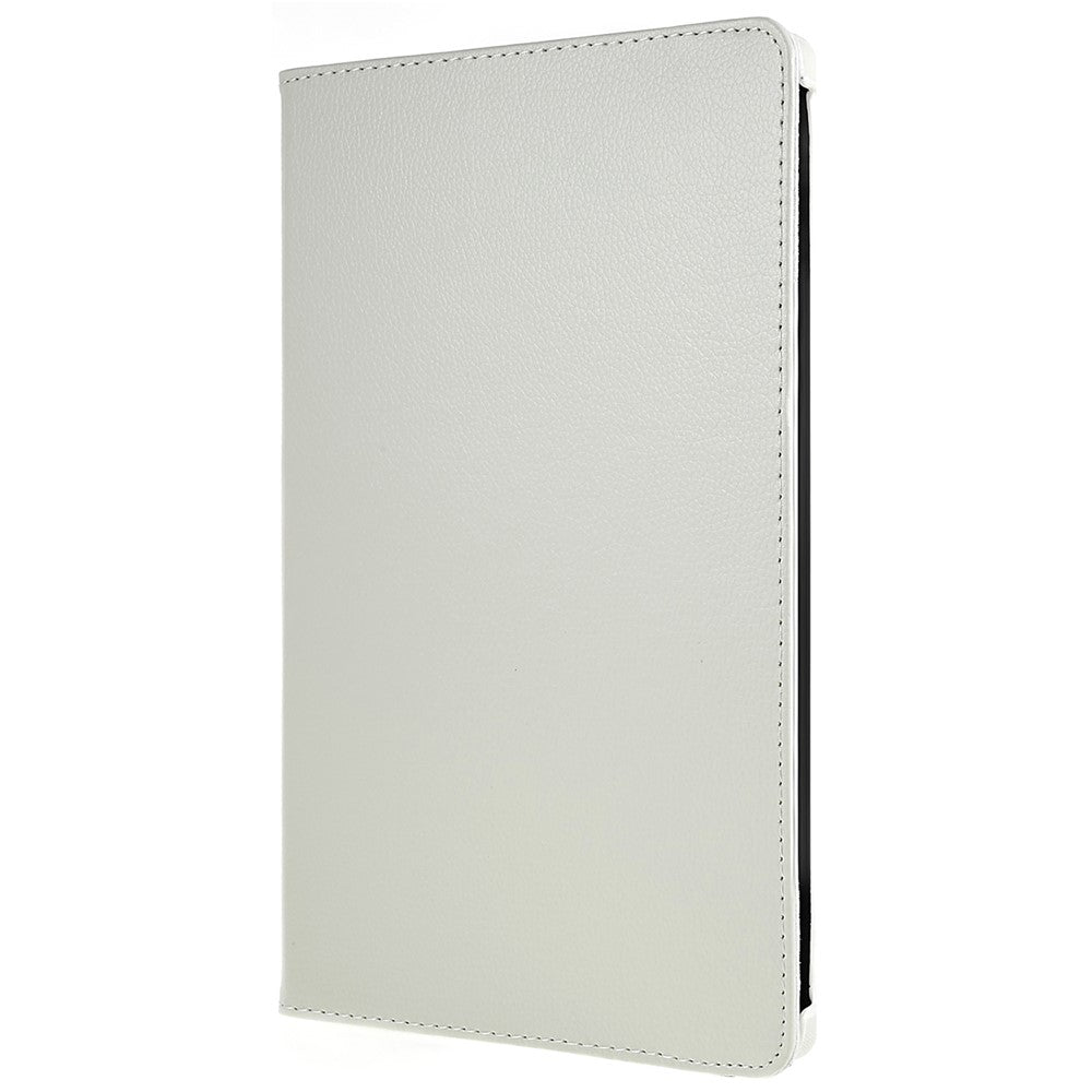 Shockproof Case for Lenovo Tab P11 Pro Gen 2, 360 Degree Rotating Stand Tablet Protector PU Leather + PC Cover Shell - White