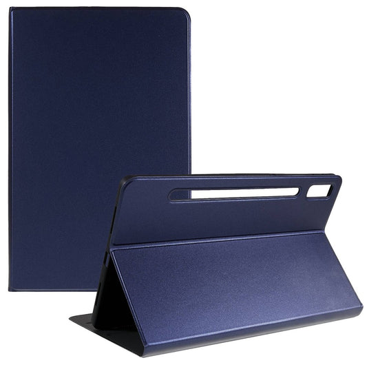 PU Leather Drop-proof Case for Lenovo Pad Pro 2022 11", Adjustable Stand Anti-Scratch Tablet Protective Cover - Blue
