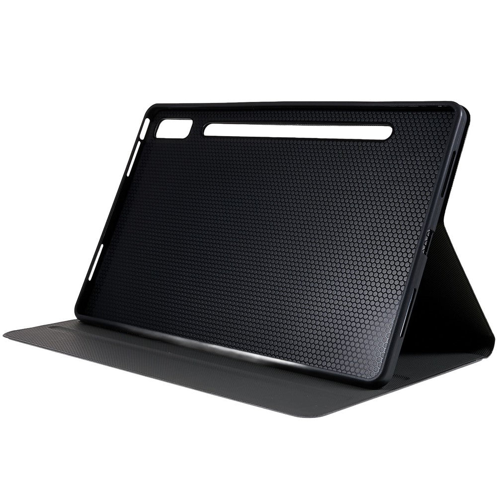 PU Leather Drop-proof Case for Lenovo Pad Pro 2022 11", Adjustable Stand Anti-Scratch Tablet Protective Cover - Blue