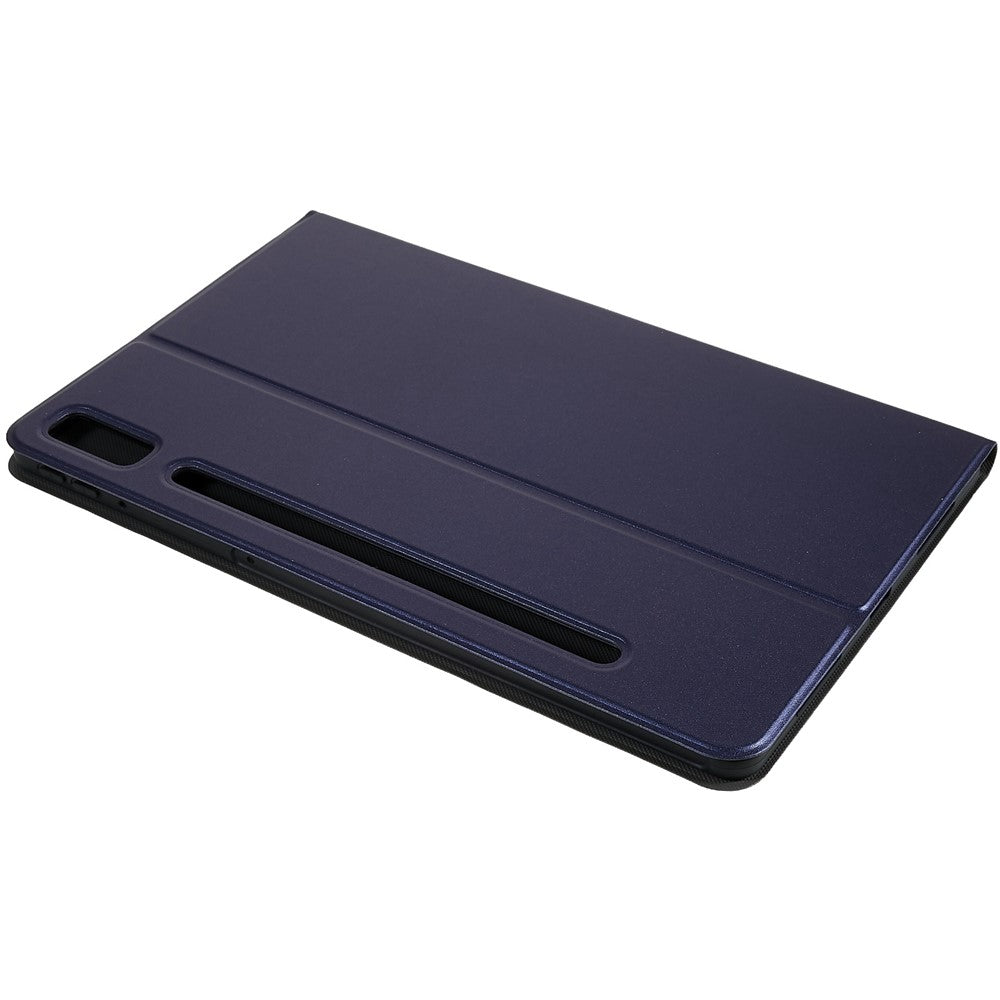PU Leather Drop-proof Case for Lenovo Pad Pro 2022 11", Adjustable Stand Anti-Scratch Tablet Protective Cover - Blue
