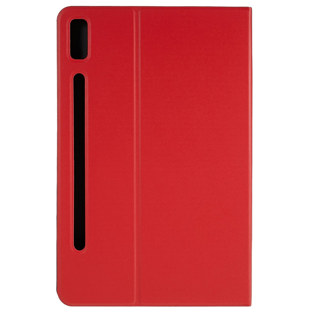 PU Leather Drop-proof Case for Lenovo Pad Pro 2022 11", Adjustable Stand Anti-Scratch Tablet Protective Cover - Red