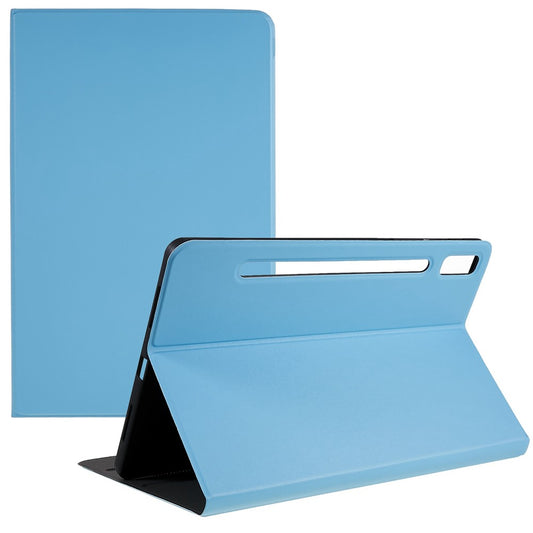 PU Leather Drop-proof Case for Lenovo Pad Pro 2022 11", Adjustable Stand Anti-Scratch Tablet Protective Cover - Sky Blue