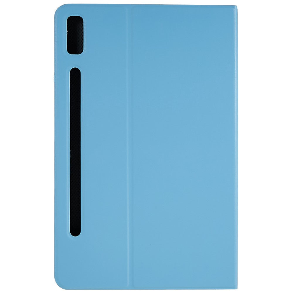 PU Leather Drop-proof Case for Lenovo Pad Pro 2022 11", Adjustable Stand Anti-Scratch Tablet Protective Cover - Sky Blue