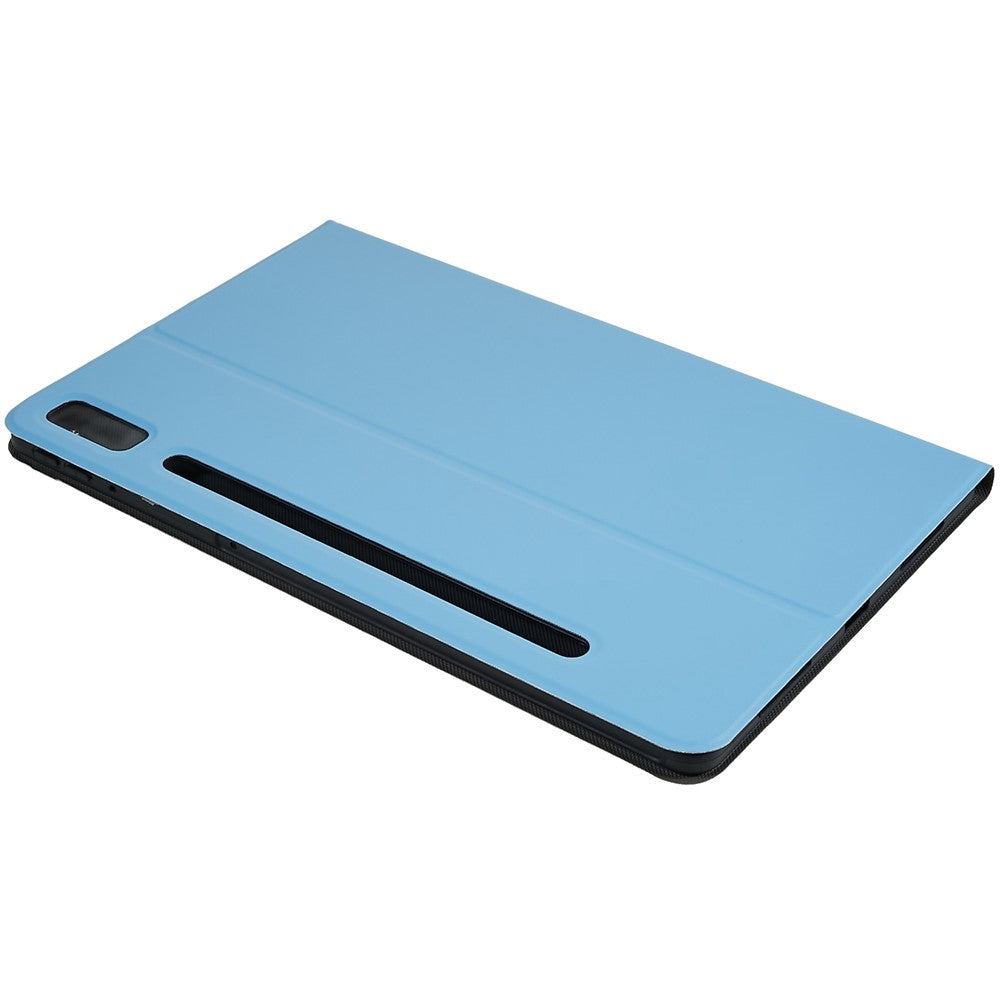PU Leather Drop-proof Case for Lenovo Pad Pro 2022 11", Adjustable Stand Anti-Scratch Tablet Protective Cover - Sky Blue