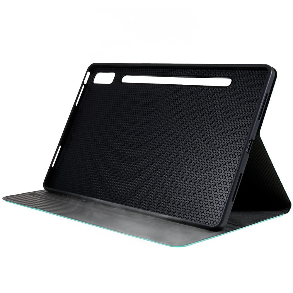PU Leather Drop-proof Case for Lenovo Pad Pro 2022 11", Adjustable Stand Anti-Scratch Tablet Protective Cover - Green