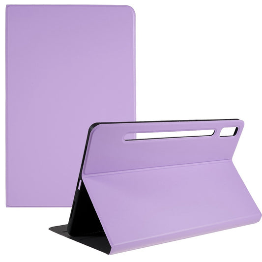 PU Leather Drop-proof Case for Lenovo Pad Pro 2022 11", Adjustable Stand Anti-Scratch Tablet Protective Cover - Purple