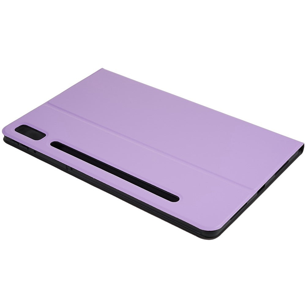 PU Leather Drop-proof Case for Lenovo Pad Pro 2022 11", Adjustable Stand Anti-Scratch Tablet Protective Cover - Purple