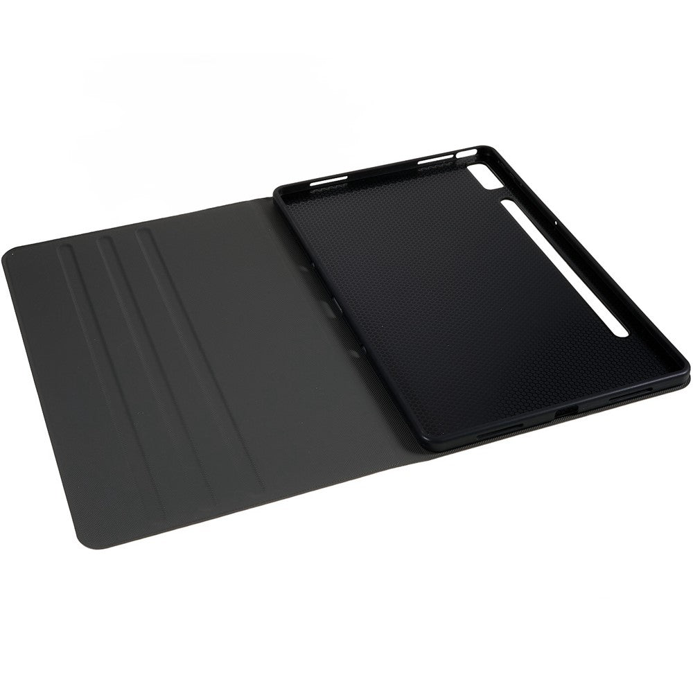 PU Leather Drop-proof Case for Lenovo Pad Pro 2022 11", Adjustable Stand Anti-Scratch Tablet Protective Cover - Gold