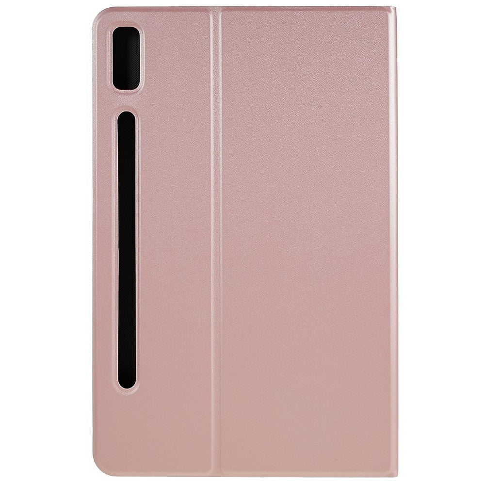 PU Leather Drop-proof Case for Lenovo Pad Pro 2022 11", Adjustable Stand Anti-Scratch Tablet Protective Cover - Rose Gold