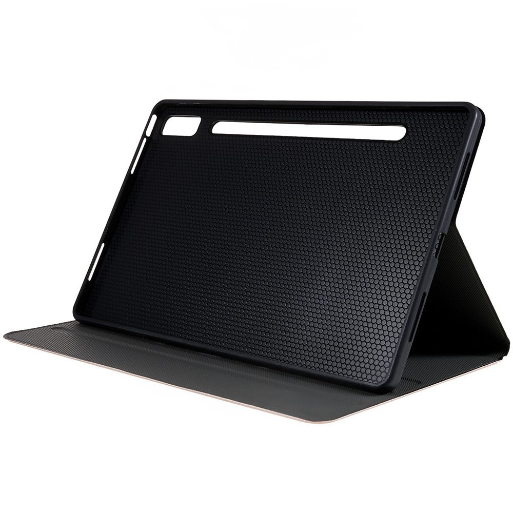 PU Leather Drop-proof Case for Lenovo Pad Pro 2022 11", Adjustable Stand Anti-Scratch Tablet Protective Cover - Rose Gold