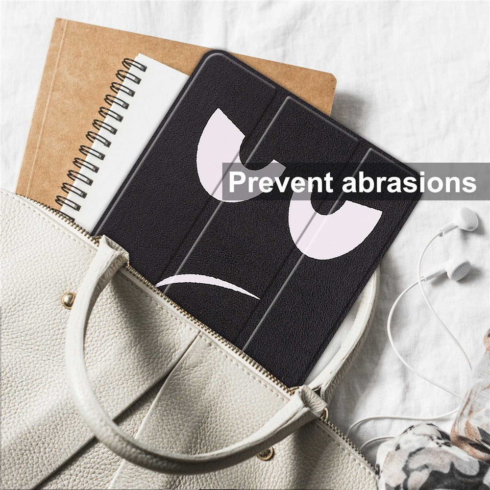 For Lenovo Tab P11 Pro Gen 2 Tri-Fold Stand Tablet Case Pattern Printing PU Leather Auto Wake / Sleep Cover with Pencil Holder - Don't Touch Me