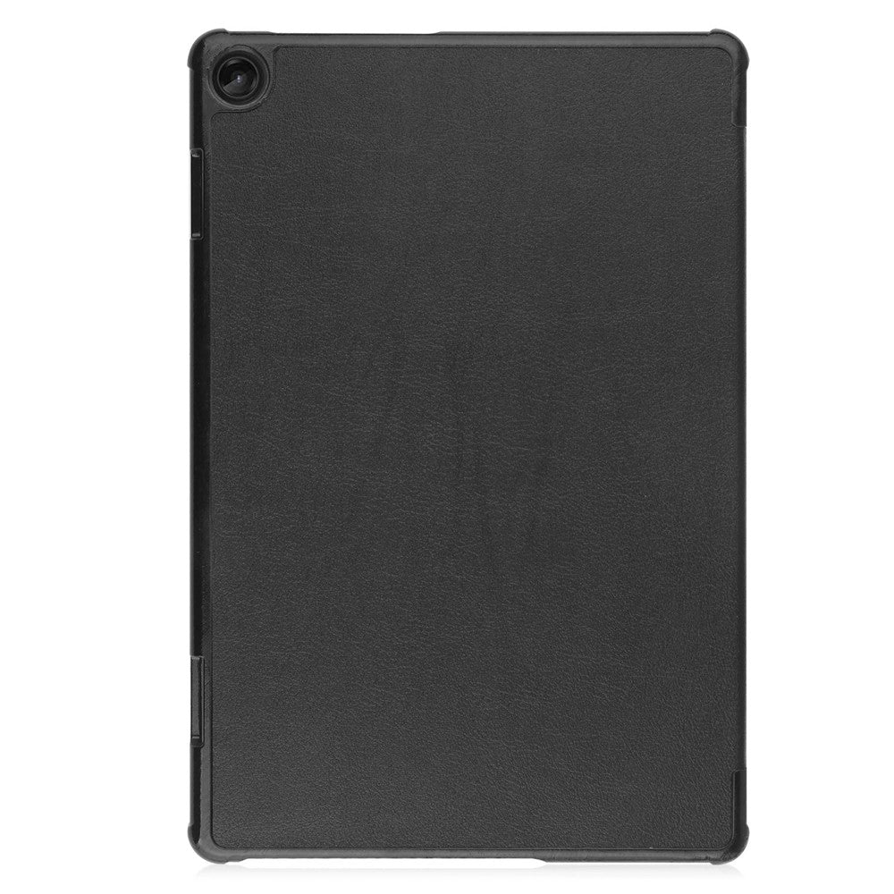 For Lenovo Tab M10 (Gen 3) TB-328FU / TB-328XU PU Leather Trifold Stand Cover Auto Sleep / Wake Case - Black