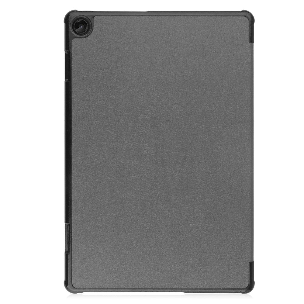 For Lenovo Tab M10 (Gen 3) TB-328FU/TB-328XU PU Leather Trifold Stand Cover Auto Sleep/Wake Case - Grey