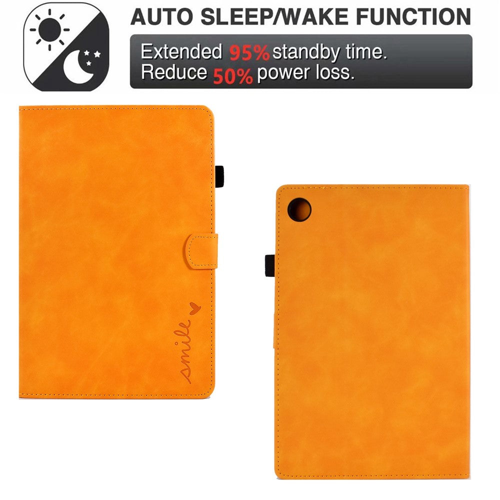 Pattern Imprinted Shockproof Case for Lenovo Tab M10 (Gen 3) TB-328FU / TB-328XU Anti-Fall Solid Color Leather Tablet Case Protective Folio Flip Cover with Card Slots Support Auto Wake / Sleep - Khaki