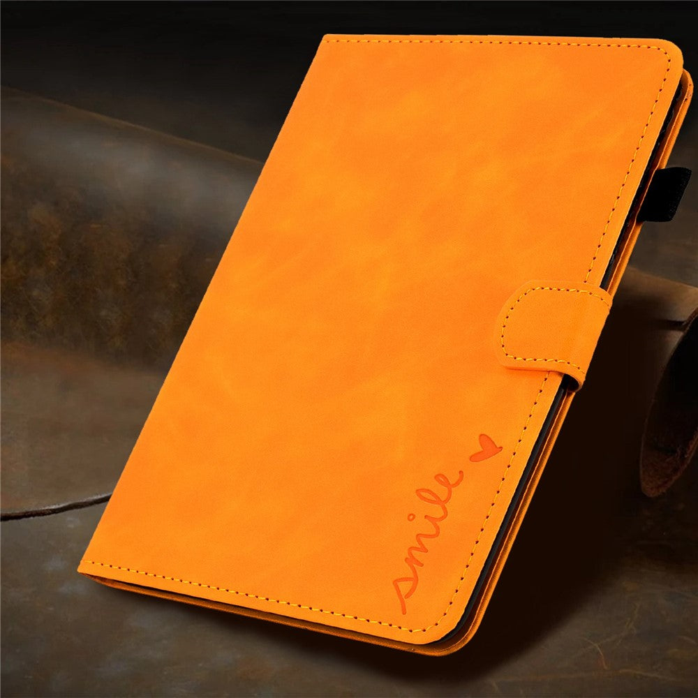 Smart Tablet Leather Case for Lenovo Tab M10 TB-X605F, Anti-scratch Imprinted Pattern Auto Sleep / Wake Up Cover with Card Slots - Khaki