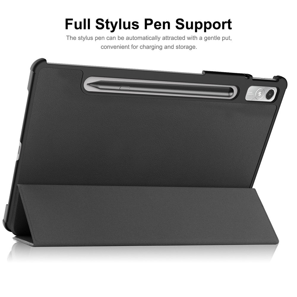 ENKAY HAT PRINCE For Lenovo Tab P11 Pro Gen 2 11.2" (2022) Protective Case PU Leather + PC Shockproof Cover Trifold Stand Tablet Case with Pencil Slot Support Auto Wake  /  Sleep - Dark Blue