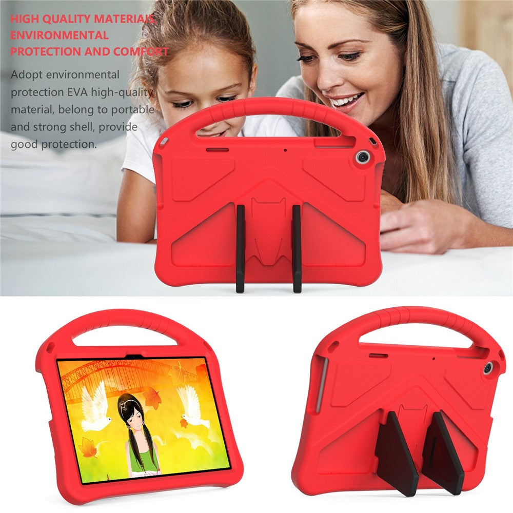 For Lenovo Tab M10 (Gen 3) TB-328FU / TB-328XU Tablet Case EVA Rugged Shockproof Tablet Cover Convertible Handle Kickstand - Red