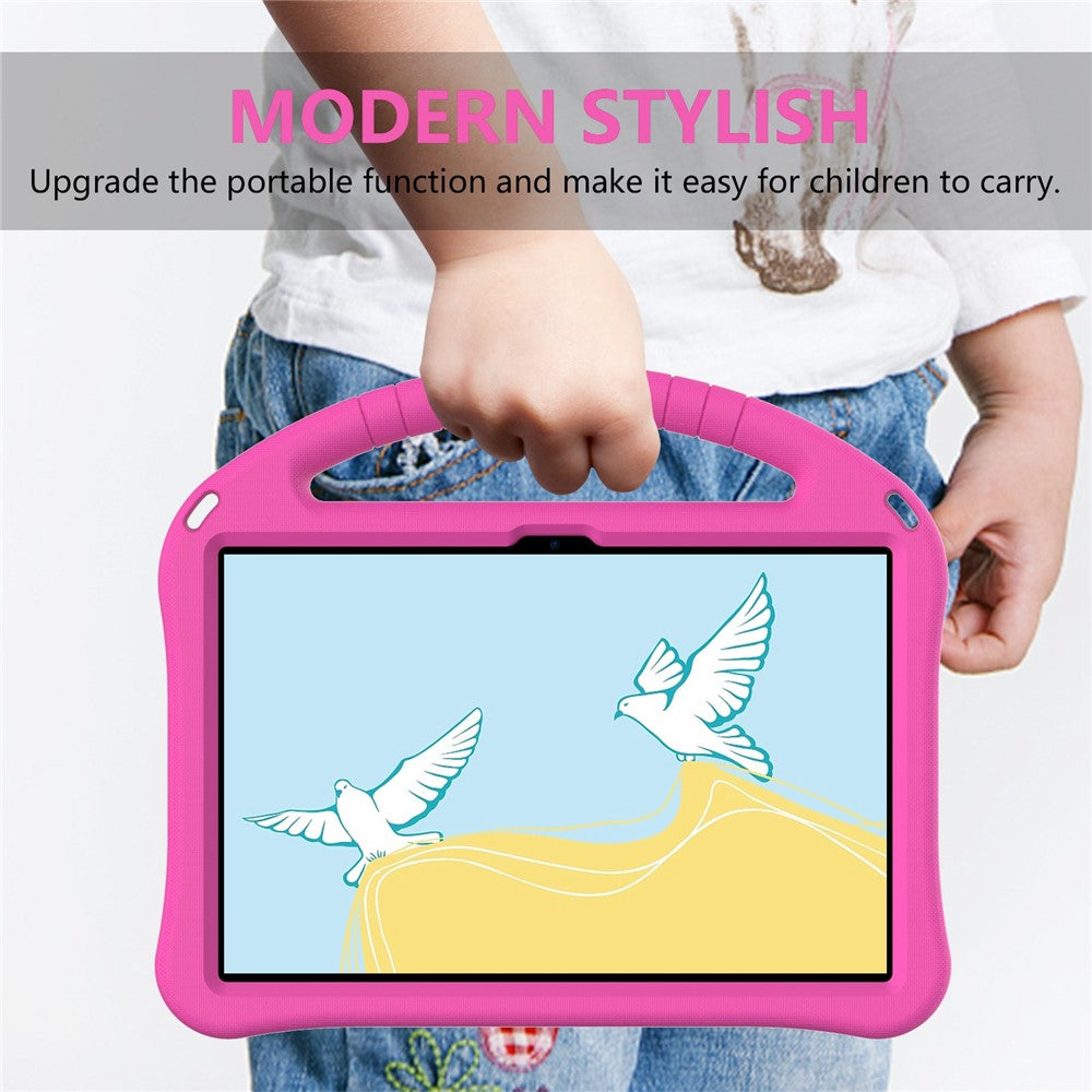 For Lenovo Tab M10 (Gen 3) TB-328FU / TB-328XU Tablet Case EVA Rugged Shockproof Tablet Cover Convertible Handle Kickstand - Rose