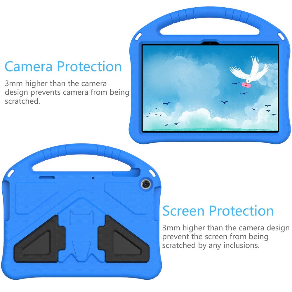 For Lenovo Tab M10 (Gen 3) TB-328FU / TB-328XU Tablet Case EVA Rugged Shockproof Tablet Cover Convertible Handle Kickstand - Blue