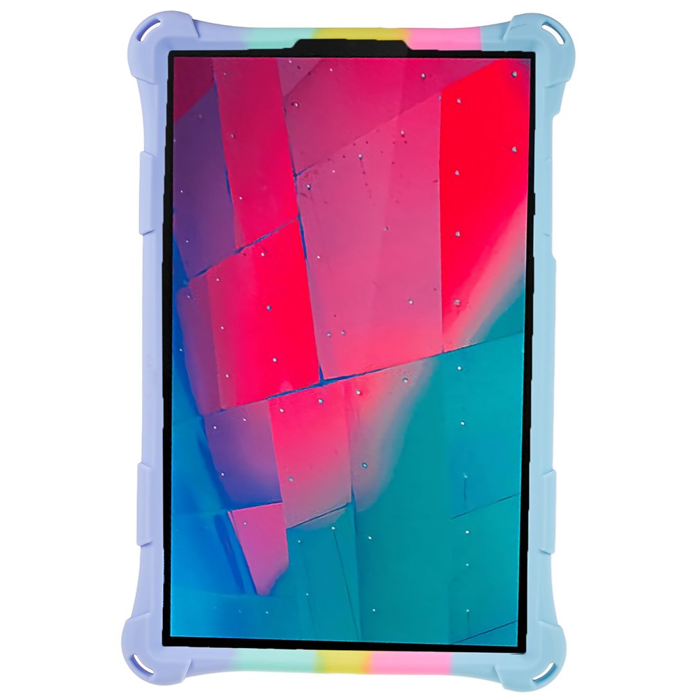 For Lenovo Tab M10 HD Gen 2 TB-X306X Push Fidget Sensory Toy Tablet Case Bubble Pop Shockproof Cover with PC Kickstand - Colorful Baby Blue