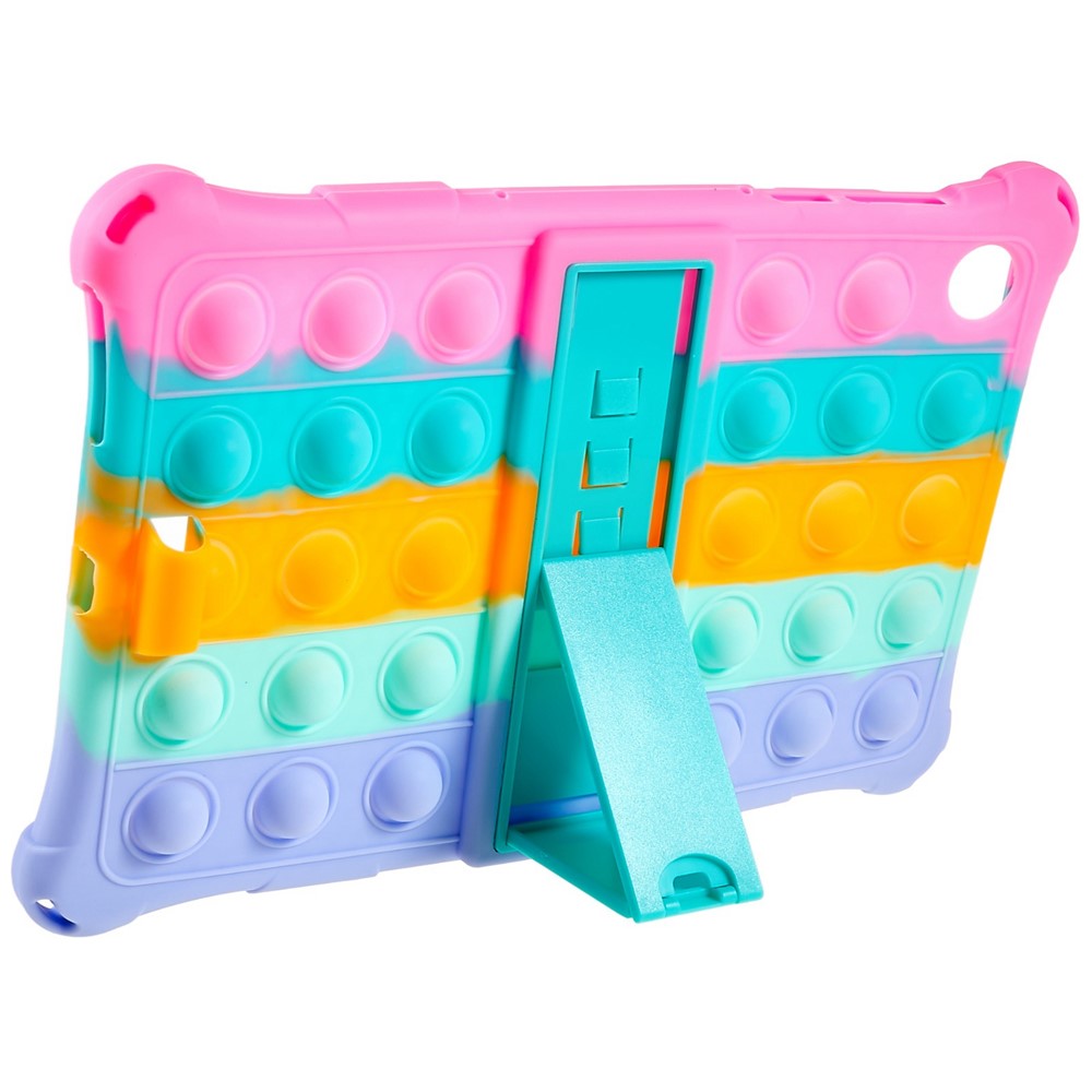 For Lenovo Tab M10 HD Gen 2 TB-X306X Push Fidget Sensory Toy Tablet Case Bubble Pop Shockproof Cover with PC Kickstand - Multi-color
