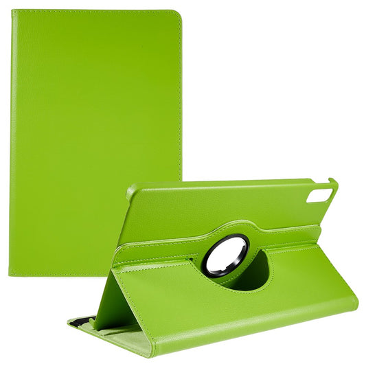 For Lenovo Tab P11 Gen 2 Rotary Tablet Case Stand PU Leather Drop-Proof Tablet Cover with Elastic Band - Green