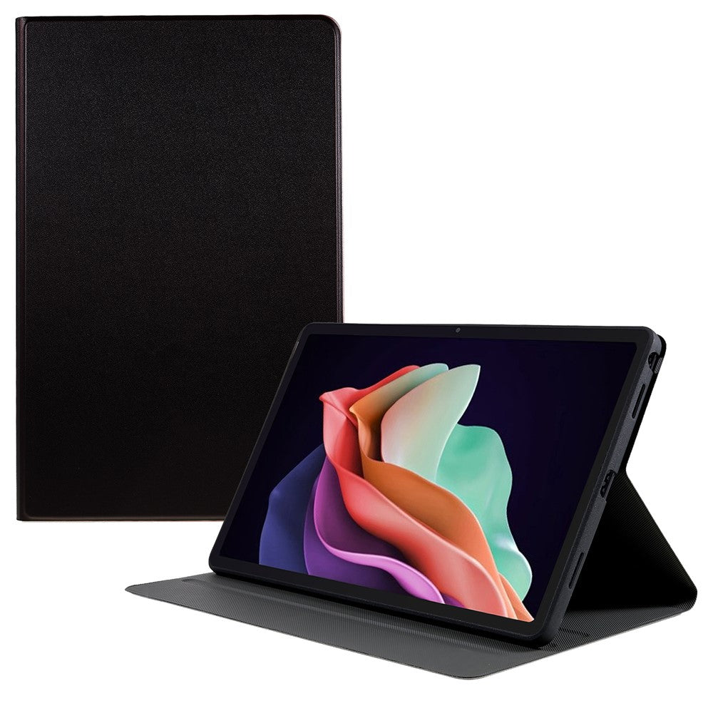 For Lenovo Tab  P11.5 Plus 2023 Drop-proof PU Leather Flip Tablet Case Stand Protective Cover - Black