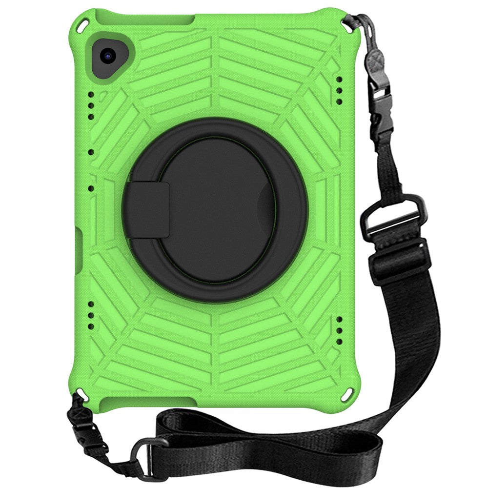 For Lenovo Tab M10 TB-X505F / TB-X605F (10.1") / M10 FHD REL TB-X605FC / TB-X605LC (10.1") /  Tab P10 TB-X705F (10.1") Shockproof Spider Web Texture Tablet Cover Kickstand Tablet Case - Green