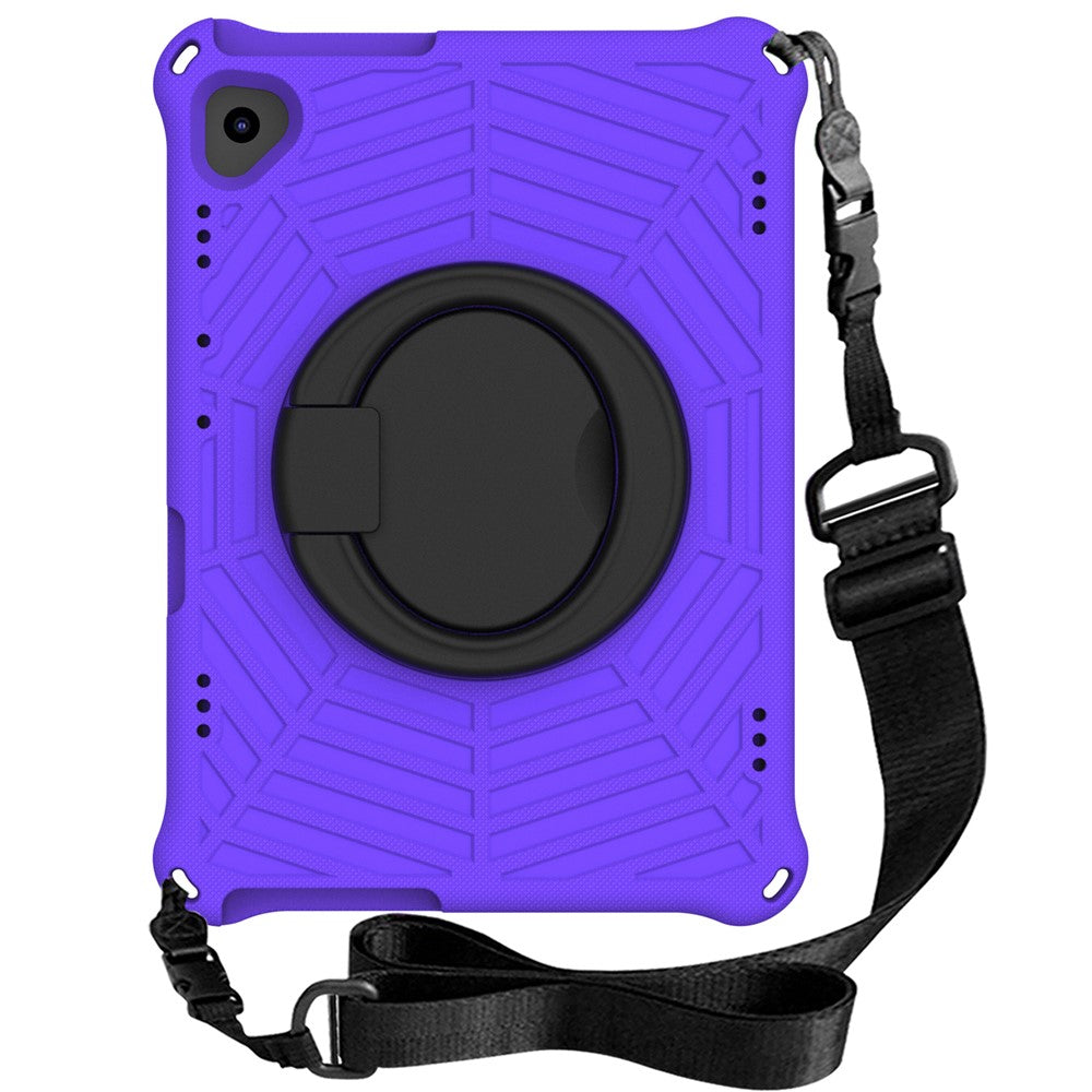 For Lenovo Tab M10 TB-X505F / TB-X605F (10.1") / M10 FHD REL TB-X605FC / TB-X605LC (10.1") /  Tab P10 TB-X705F (10.1") Shockproof Spider Web Texture Tablet Cover Kickstand Tablet Case - Purple