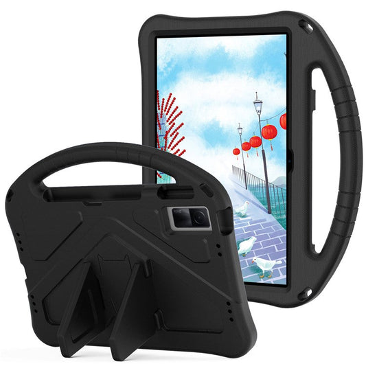 For Xiaomi Redmi Pad / Oppo Pad / Huawei MatePad 10.4 (2020) / (2022) / Honor V6 Tablet Case Portable Handle Foldable Kickstand Shockproof EVA Protective Cover - Black