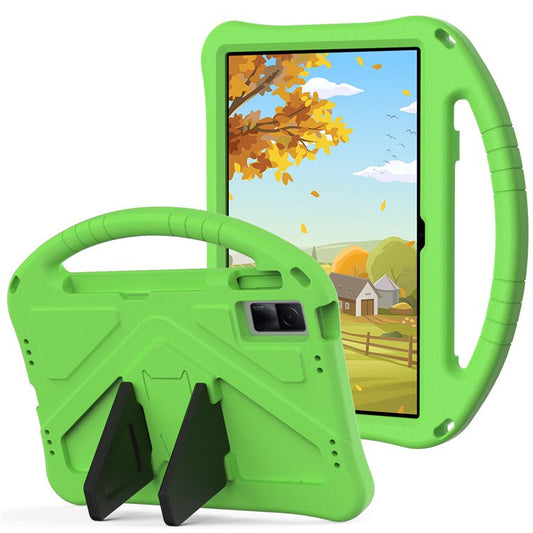 For Xiaomi Redmi Pad / Oppo Pad / Huawei MatePad 10.4 (2020) / (2022) / Honor V6 Tablet Case Portable Handle Foldable Kickstand Shockproof EVA Protective Cover - Green