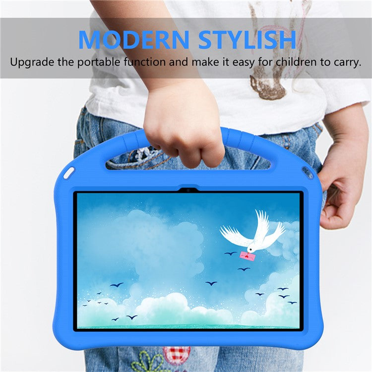 For Xiaomi Redmi Pad / Oppo Pad / Huawei MatePad 10.4 (2020) / (2022) / Honor V6 Tablet Case Portable Handle Foldable Kickstand Shockproof EVA Protective Cover - Blue