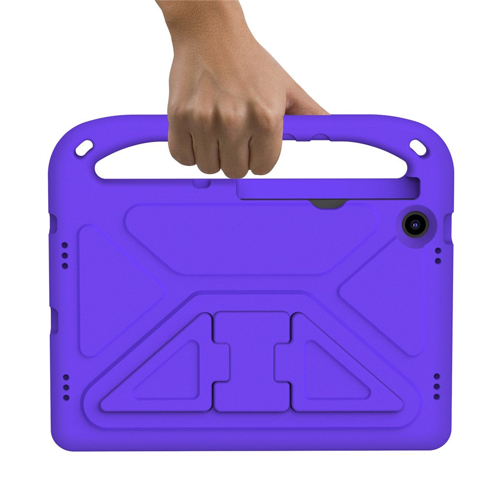 For Lenovo Tab M10 Plus (3rd Gen) / Xiaoxin Pad 2022 10.6 inch Anti-fall EVA Tablet Case Kickstand Hand Grip Scratch-resistant Portable Tablet Cover - Purple