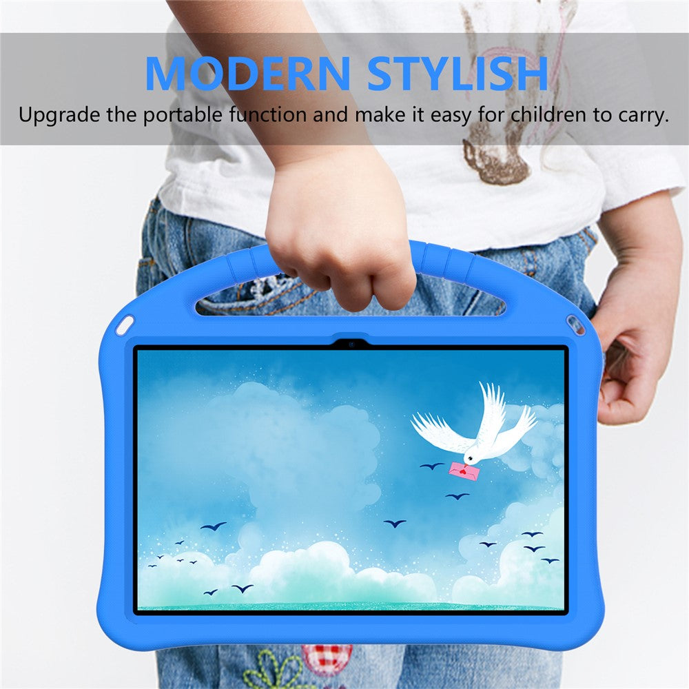 Tablet Case for Lenovo Tab P11 Pro Gen 2, Portable Handle Foldable Kickstand Shockproof EVA Protective Cover - Blue