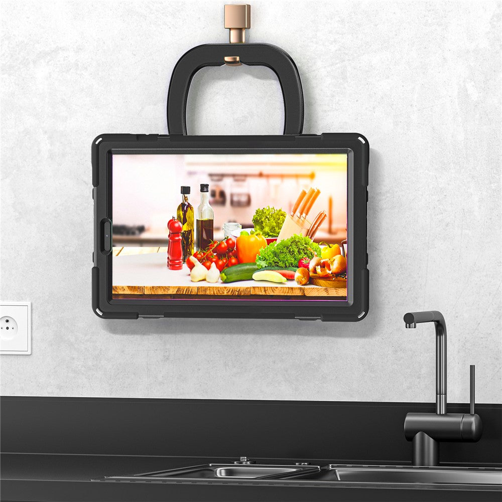 For Lenovo Tab M10 Plus 10.3 inch X606F / 606X / K10 Shockproof Tablet Case Kickstand PC+Silicone Protective Cover - Black