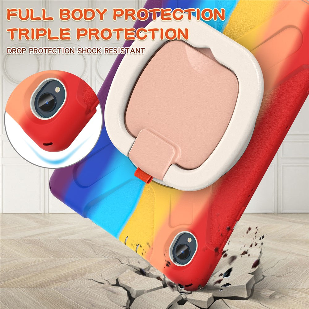 For Lenovo Tab M10 Plus 10.3 inch X606F / 606X / K10 Shockproof Tablet Case Kickstand PC+Silicone Protective Cover - Colorful Red