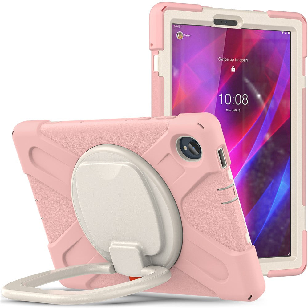 For Lenovo Tab M10 Plus 10.3 inch X606F / 606X / K10 Shockproof Tablet Case Kickstand PC+Silicone Protective Cover - Pink