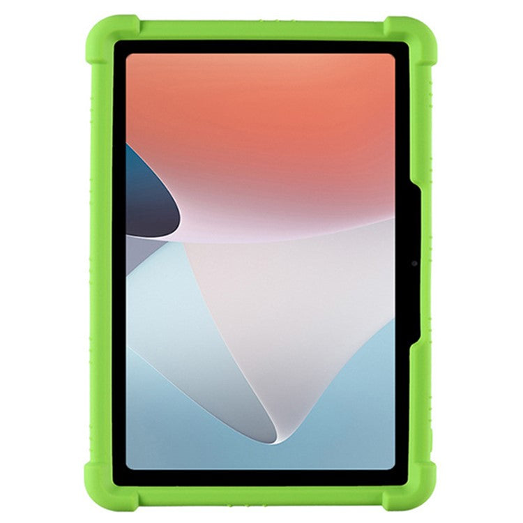 Protective Cover for Oppo Pad Air 10.36-inch 2022 with PC Kickstand, Fall Protection Soft Silicone Tablet Case - Green