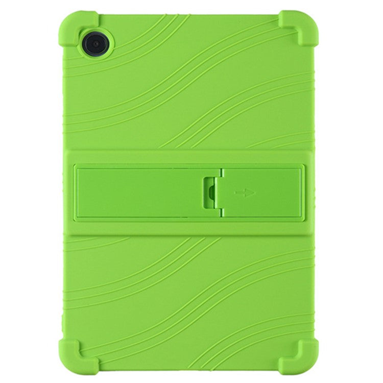 Protective Cover for Oppo Pad Air 10.36-inch 2022 with PC Kickstand, Fall Protection Soft Silicone Tablet Case - Green