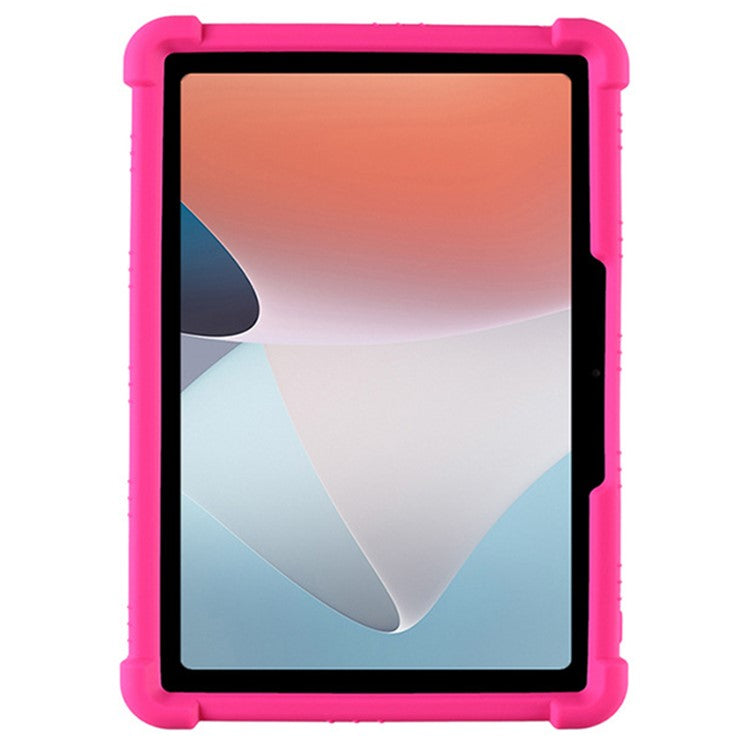 Protective Cover for Oppo Pad Air 10.36-inch 2022 with PC Kickstand, Fall Protection Soft Silicone Tablet Case - Rose